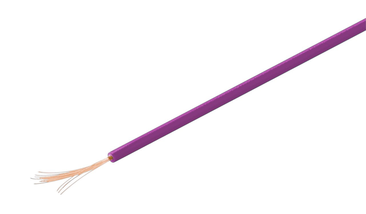 Kupferlitze isoliert, 10 m, violett