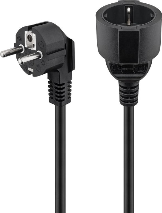 Extension cable protective contact, black