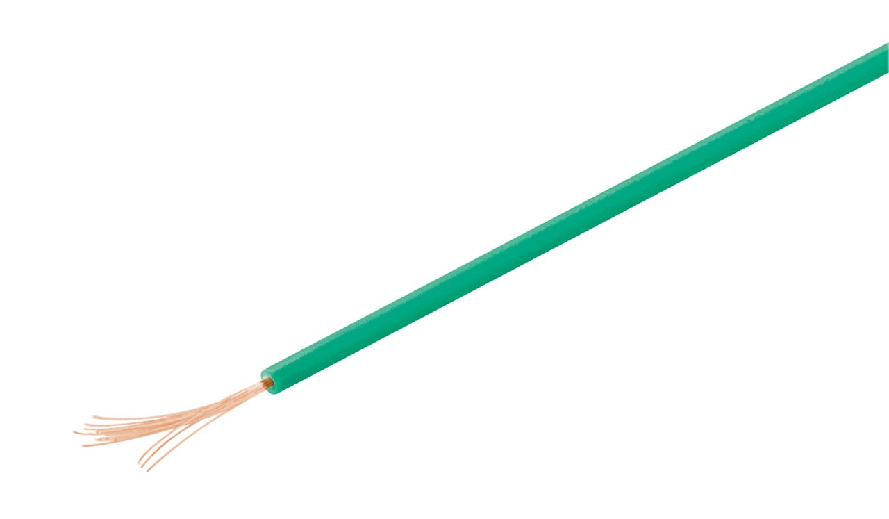 Kupferlitze isoliert, 10 m, grün