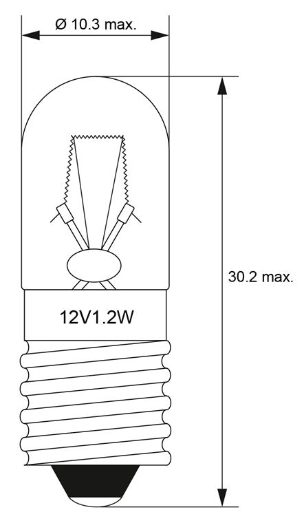 Tube lamp, 1.2 W