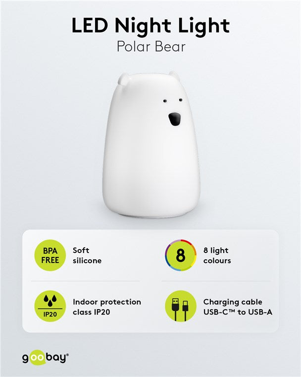 LED-Nachtlicht "Eisbär"