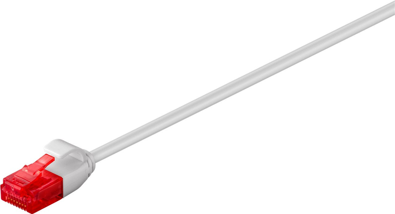 CAT 6 slim patch cable, U/UTP, gray