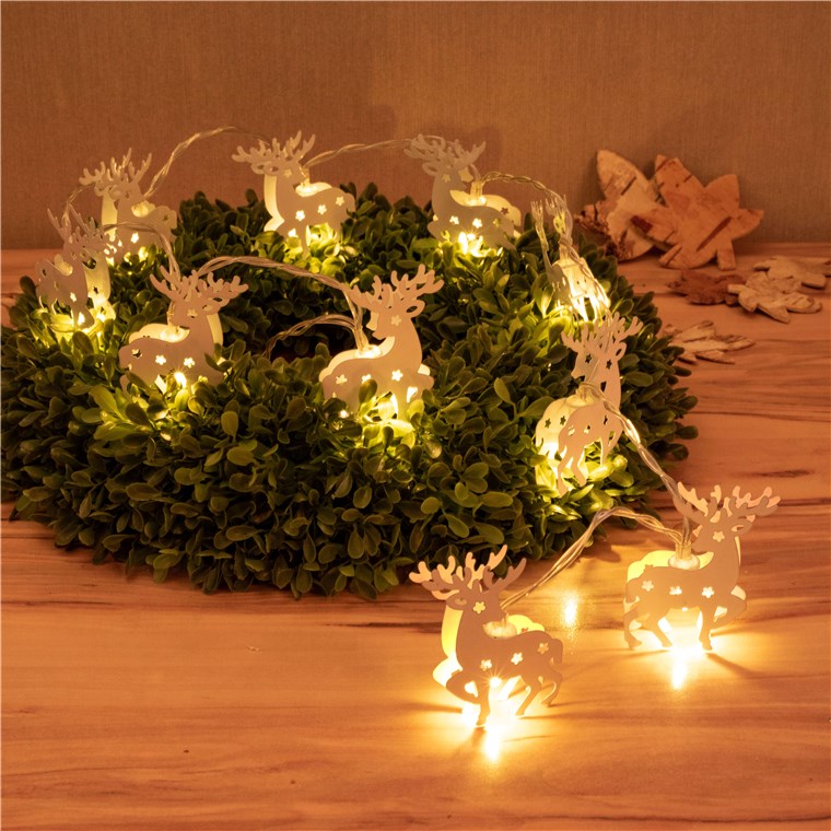 10 LED fairy lights "Reindeer", white