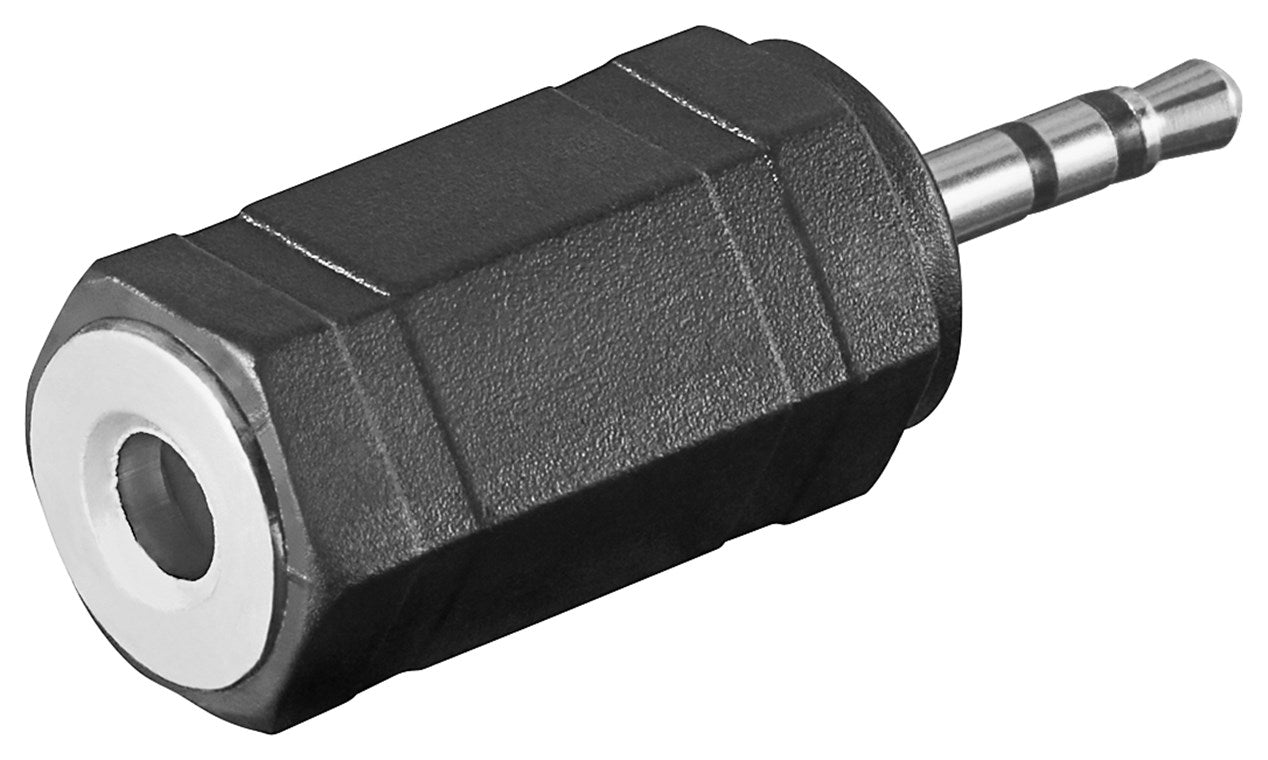 Headphone adapter, AUX jack 2.5 mm to 3.5 mm