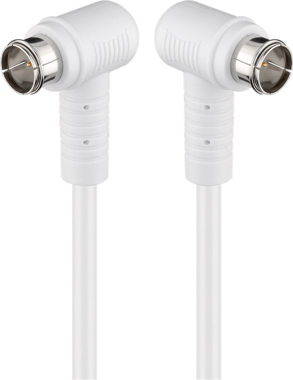 Angled SAT antenna cable (80 dB), double shielded