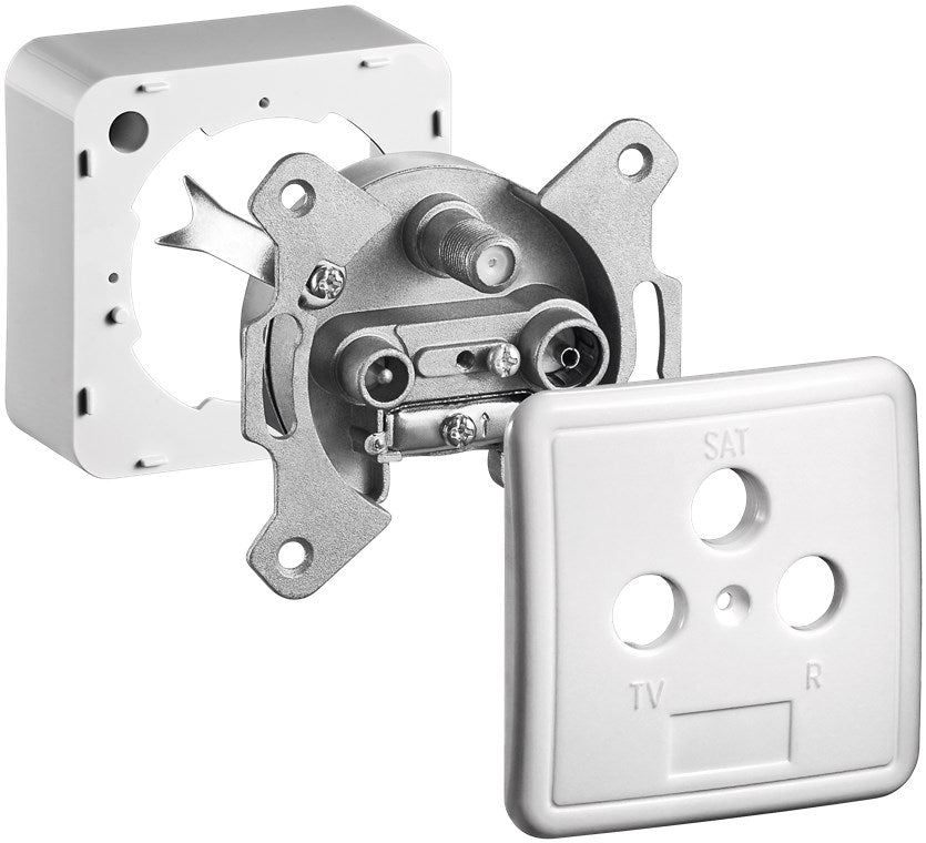 Complete set: 3-hole antenna socket/end socket