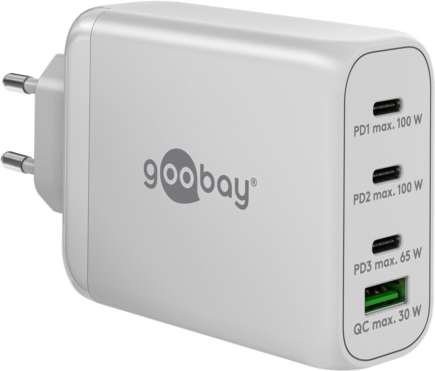 USB-C™ PD GaN Multiport-Schnellladegerät (100 W) weiß