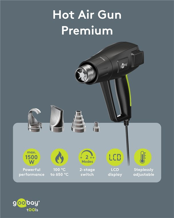 Heißluftpistole Premium, 1500 W
