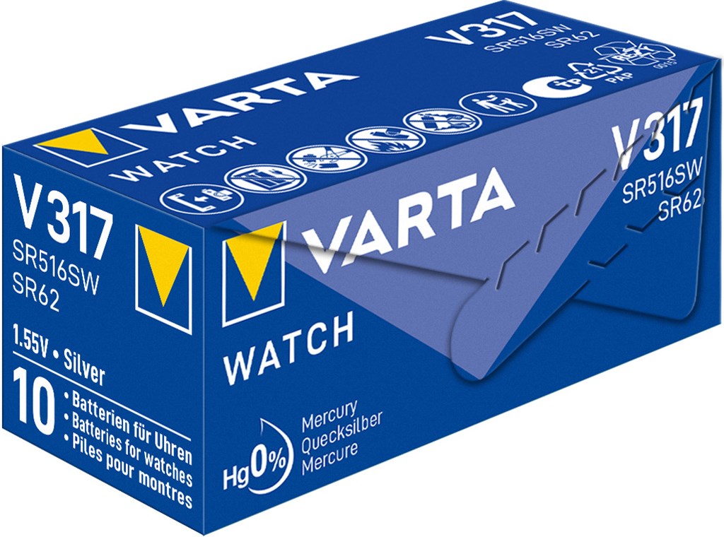 SR62 (V317) battery, 10 pieces in box