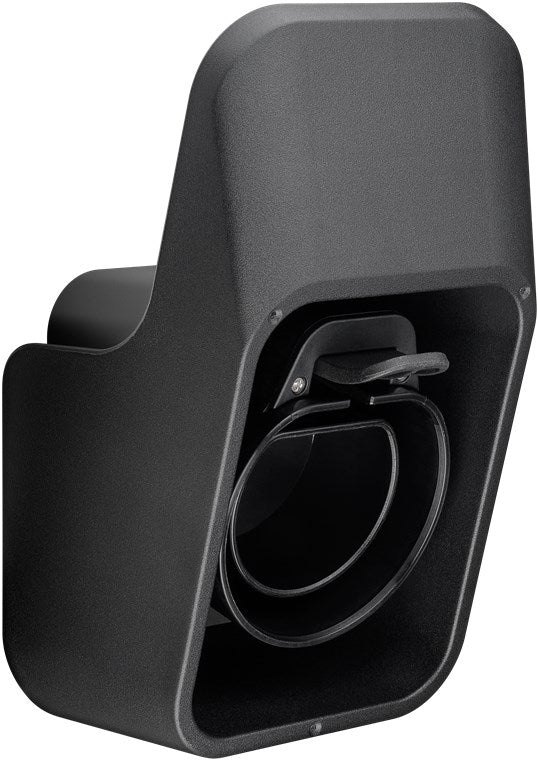 Wall bracket with cable storage for Type 2 charging cables for electric vehicles