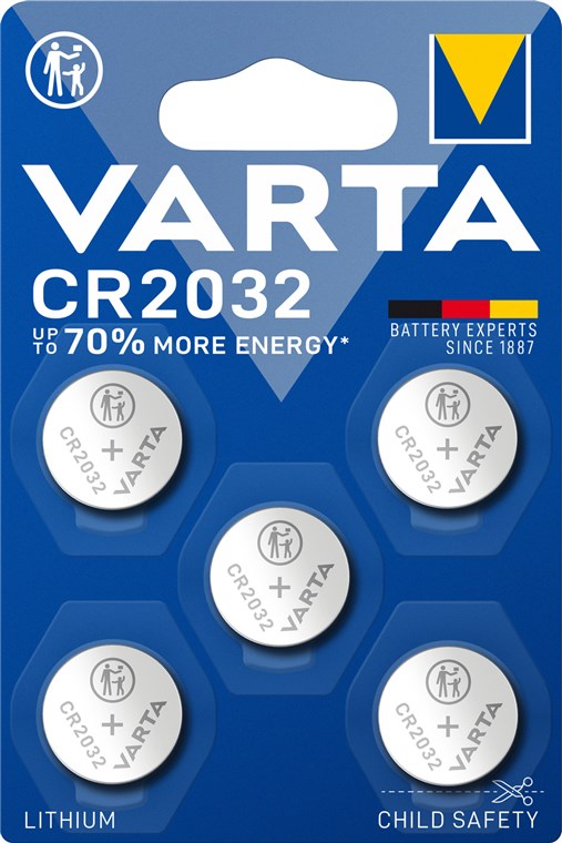 CR2032 (6032) battery, 5 pieces in blister