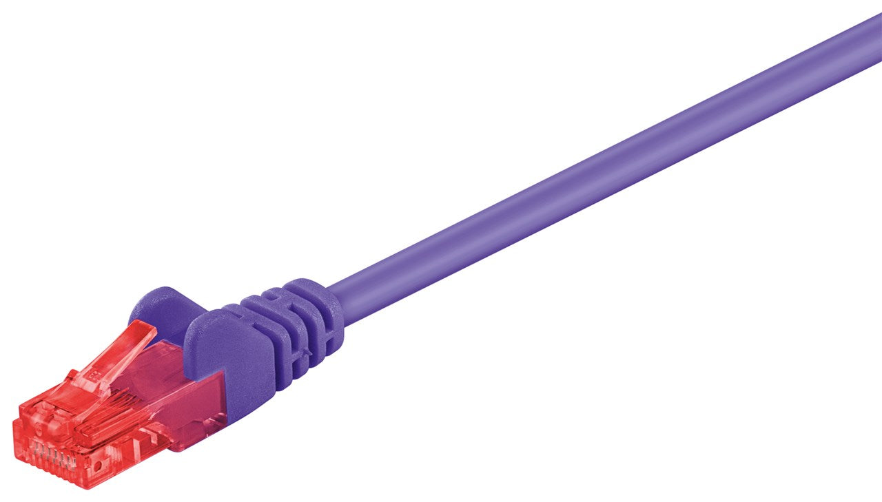 CAT 6 patch cable, U/UTP, purple