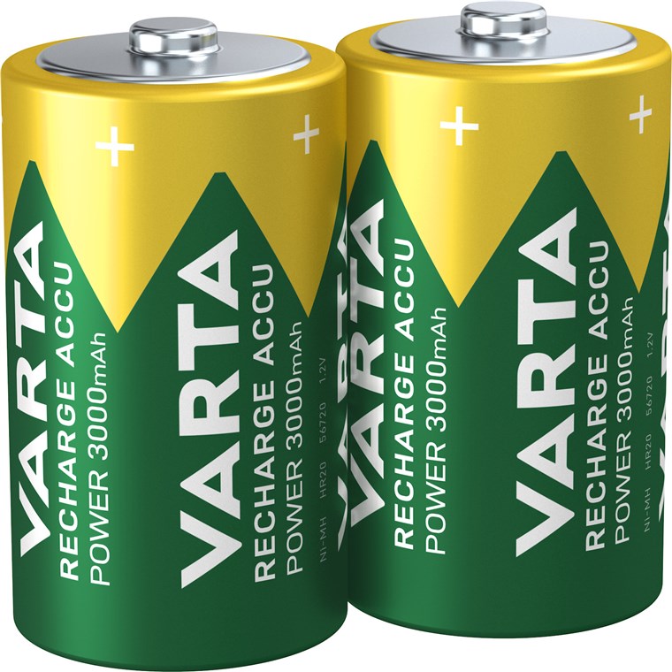 D (Mono)/HR20 (56720) battery - 3000 mAh, 2 pcs. blister