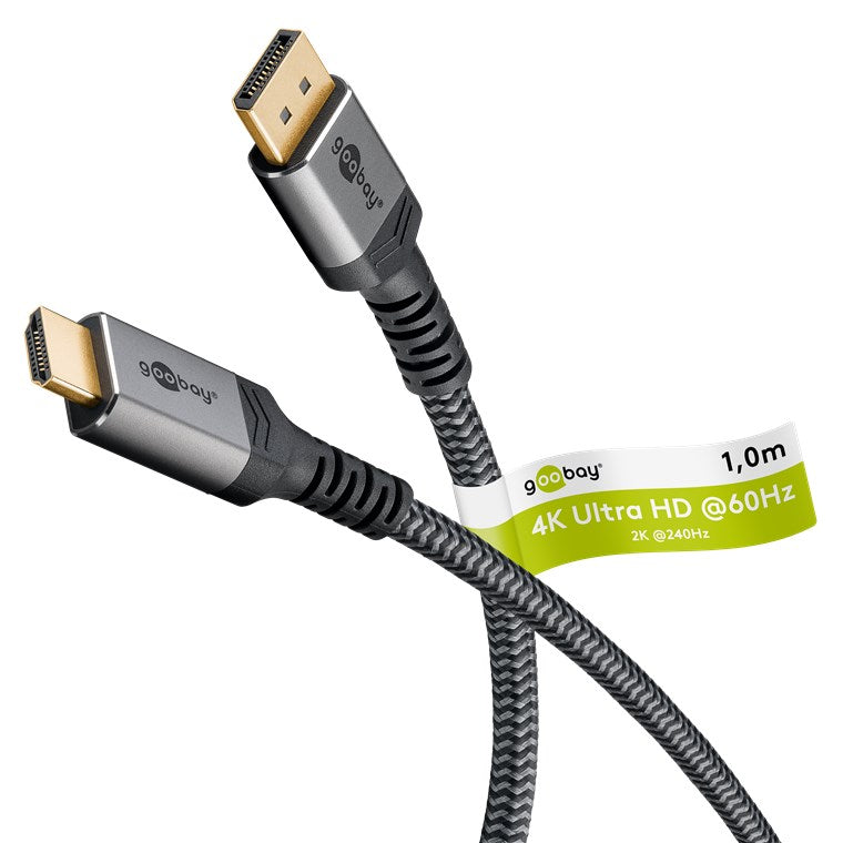 DisplayPort™ to HDMI™ cable, 4K @ 60 Hz