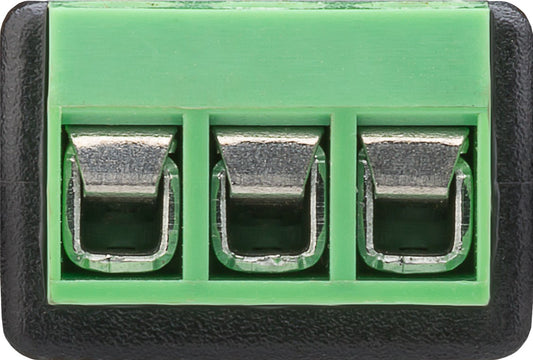Terminal Block 3-pin > Klinke 3,5 mm Stecker (3-Pin, stereo)
