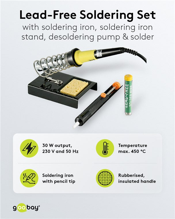 Bleifreies Lötset, 4-tlg., 30 W