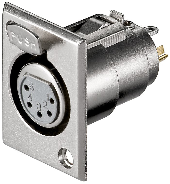 Microphone built-in socket, XLR socket (5-pin)