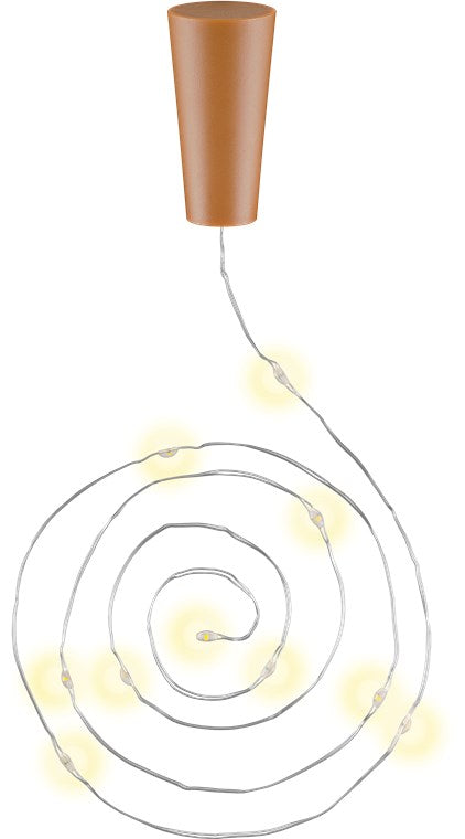 3x 10 LED bottle fairy lights, including timer