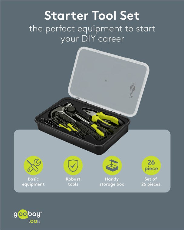 Werkzeug-Set Starter, 26-tlg.