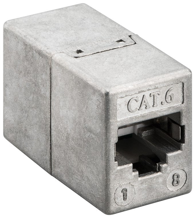 RJ45 Modularkupplung/Verbinder, CAT 6, Vollmetallgehäuse