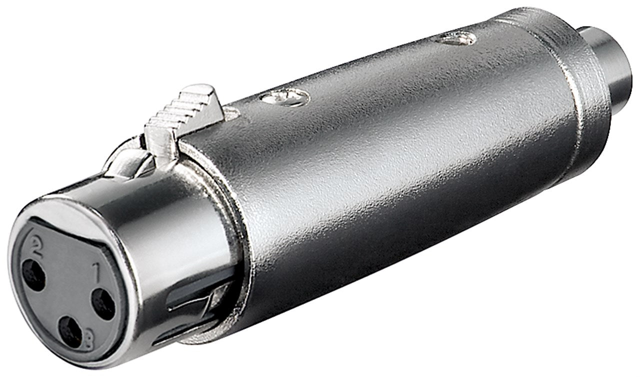 XLR adapter, RCA female to XLR female