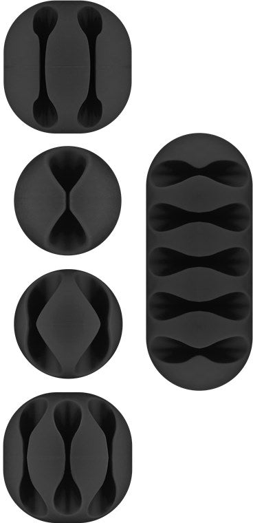 Kabelmanagement-Set, schwarz