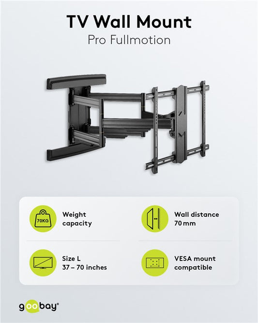 TV-Wandhalterung Pro FULLMOTION (L) wide Range