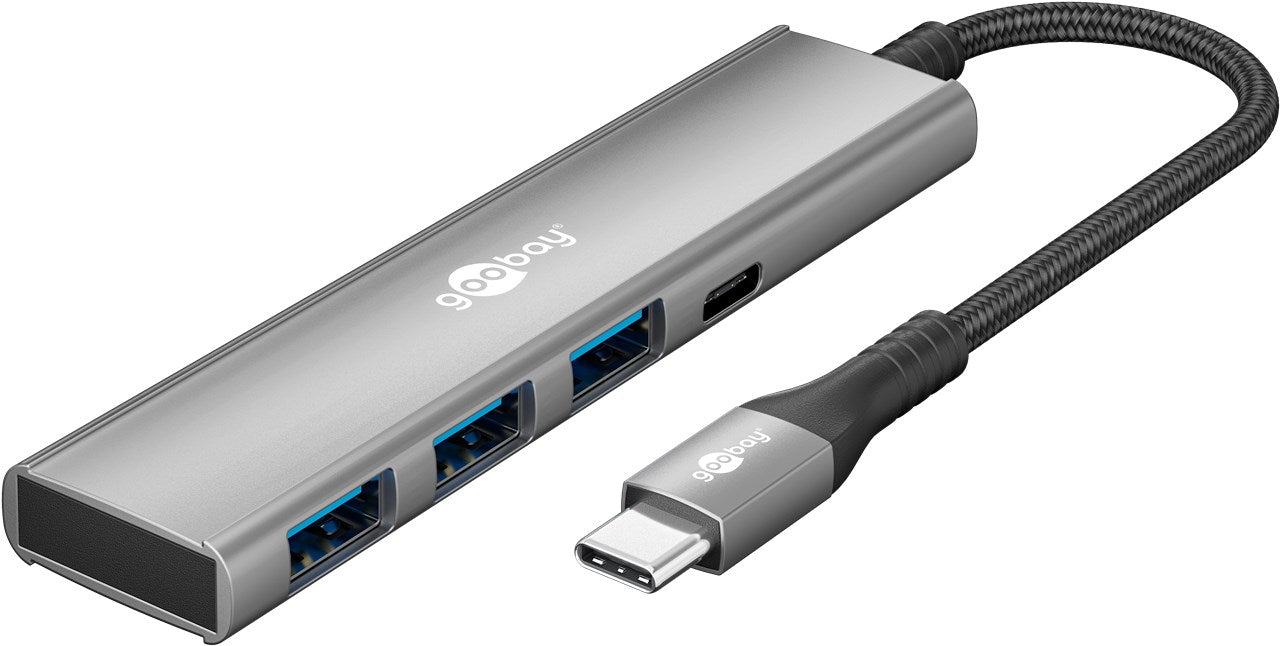 Slim 4-Port USB-Hub, USB-C™ auf USB-C™/USB-A, 5 Gbit/s