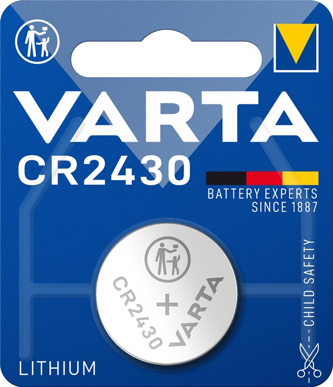 CR2430 (6430) battery, 1 piece blister