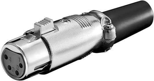 Microphone coupling, XLR socket (4-pin)