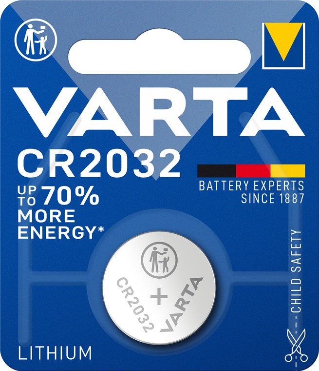 CR2032 (6032) battery, 1 piece blister