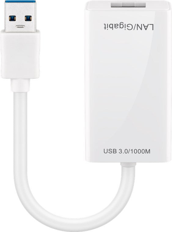 USB 3.0 Gigabit Ethernet ağ dönüştürücü, beyaz