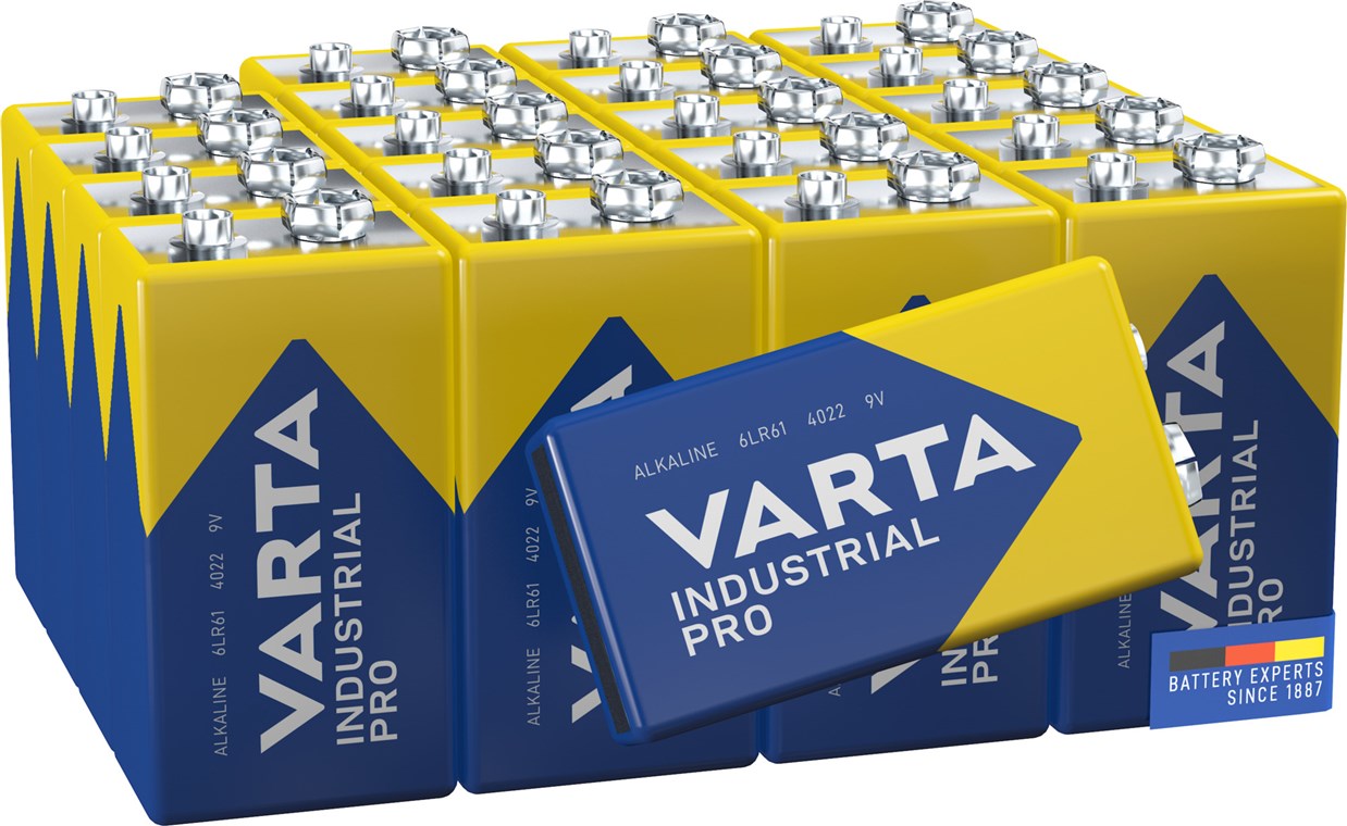 6LR61/6LP3146/9 V block (4022) battery, 20 pcs. box, foiled tray