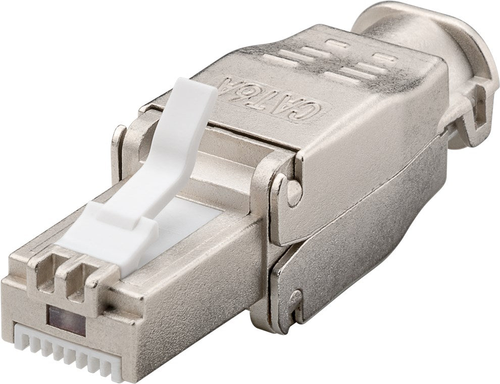 Tool-free RJ45 connector CAT 6A STP shielded