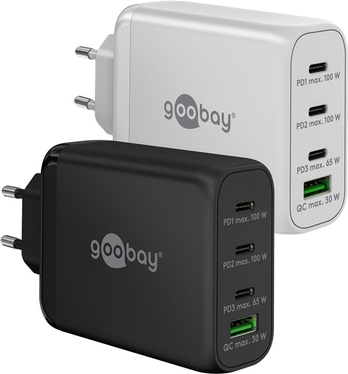USB-C™ PD GaN multiport fast charger (100W) white
