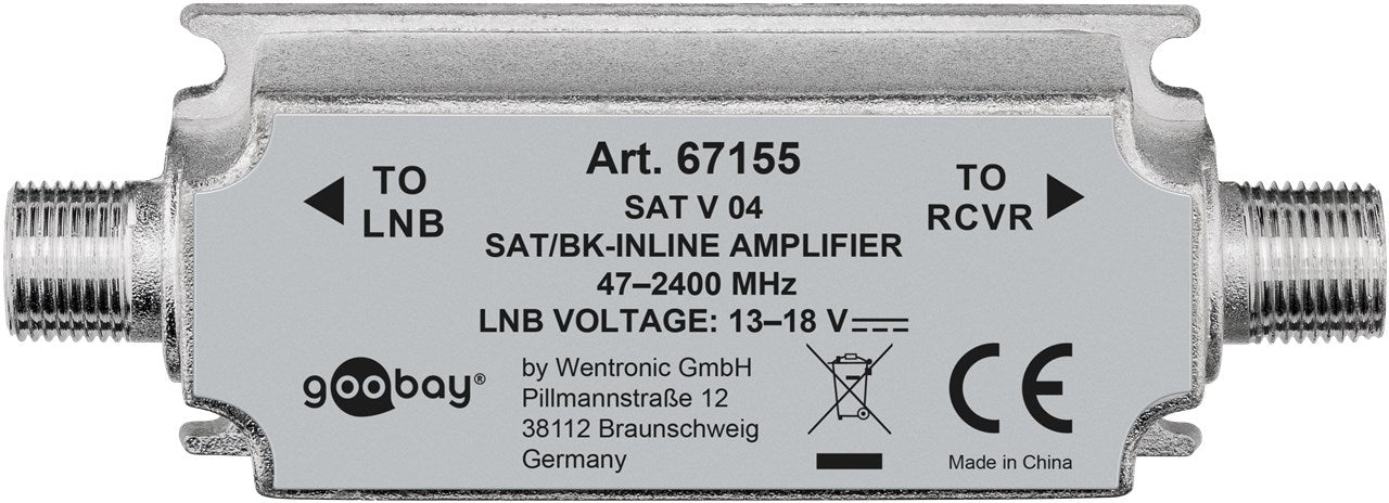 SAT/BK antenna amplifier 47 MHz - 2400 MHz