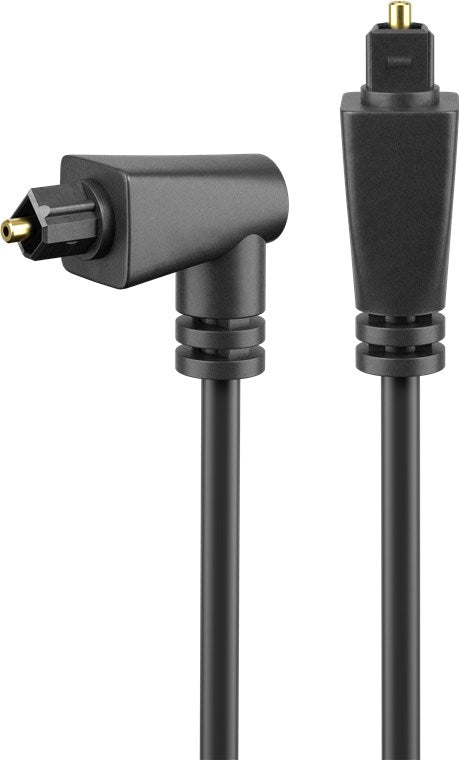 Toslink-Kabel abgewinkelt und drehbar