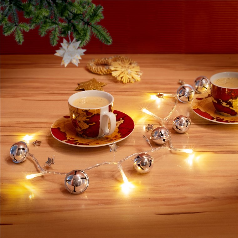 10 LED fairy lights “bells”