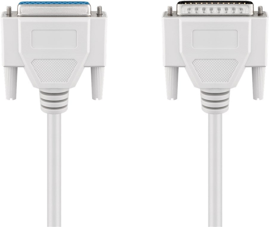 D-SUB 25 pin extension cable, male/female, serial 1:1