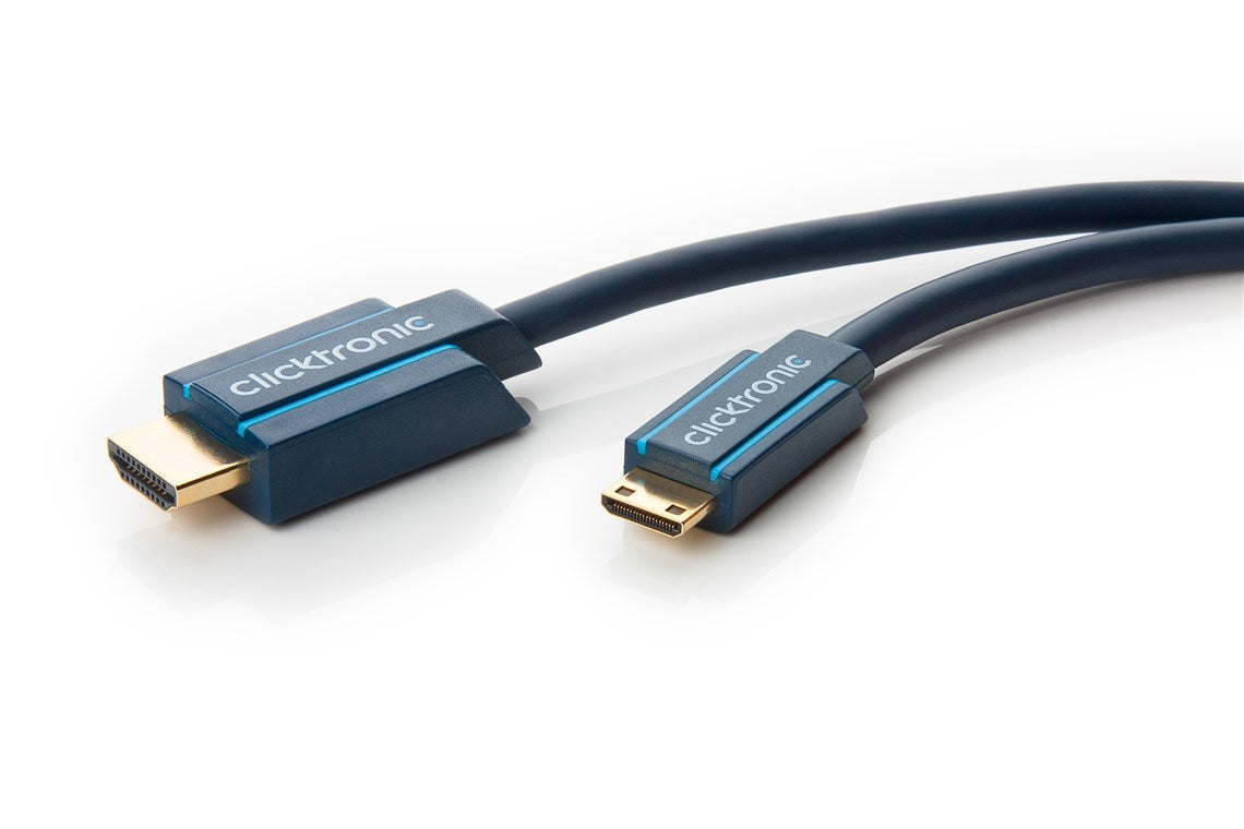 Mini-HDMI™ adapter cable with Ethernet