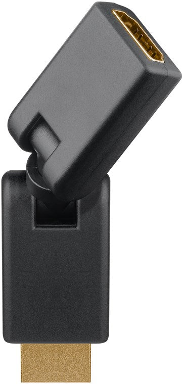HDMI™ adapter 180°, gold-plated (4K @ 60 Hz)