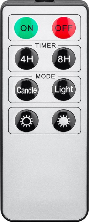 10 wireless LED Christmas tree candles