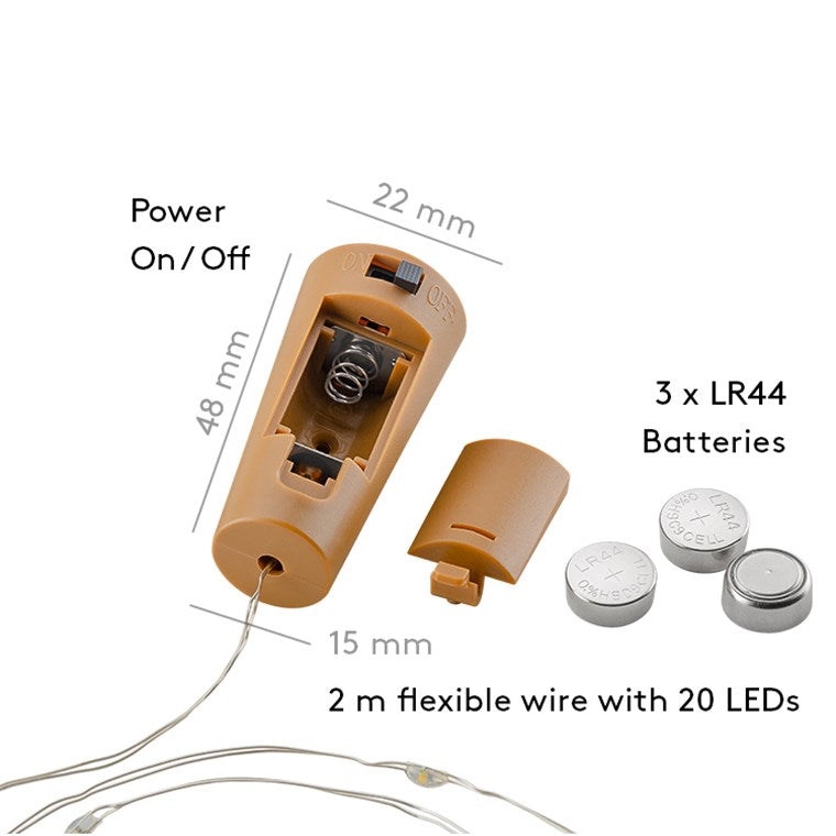 10 x 20 LED Bottle String Lights