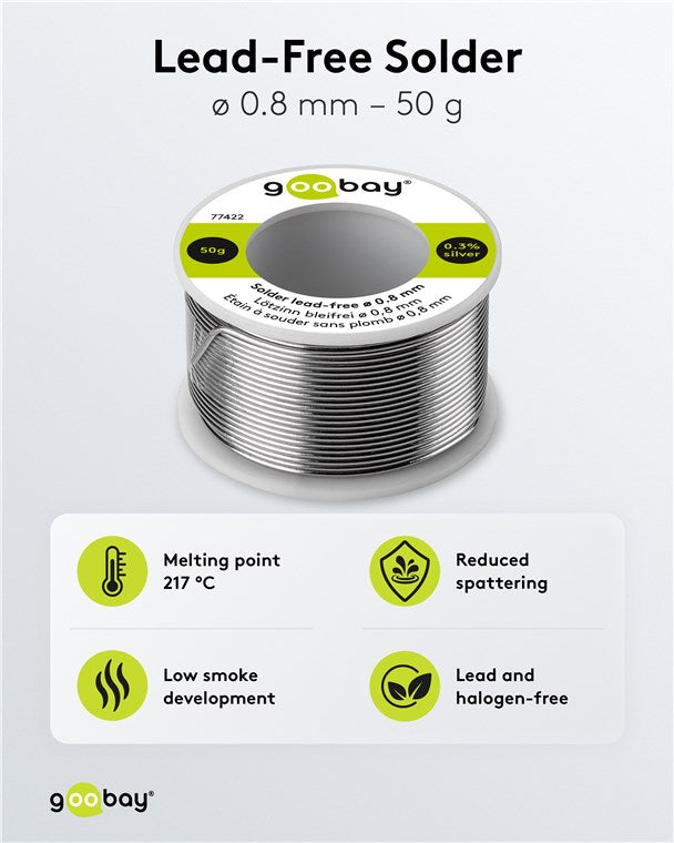 Lötzinn bleifrei, ø 0,8 mm, 50 g