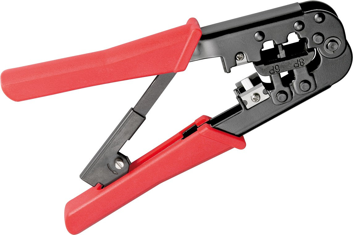Crimping pliers for modular plugs