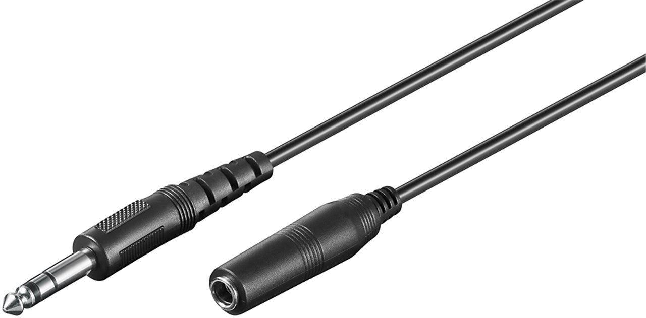 Kopfhörer- und Audio- Verlängerungskabel AUX, 3-pol 6,35mm