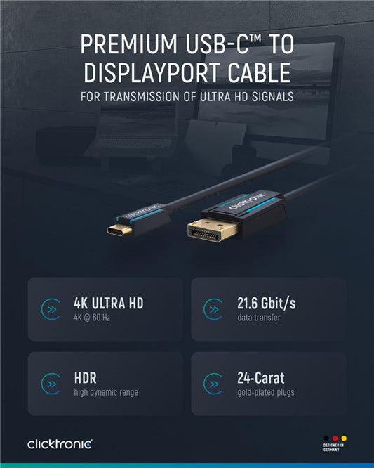 USB-C™ to DisplayPort™ adapter cable
