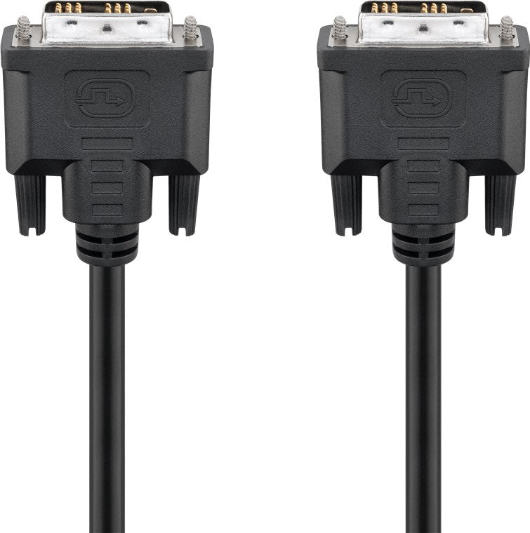 DVI-D Full HD cable single link, nickel-plated
