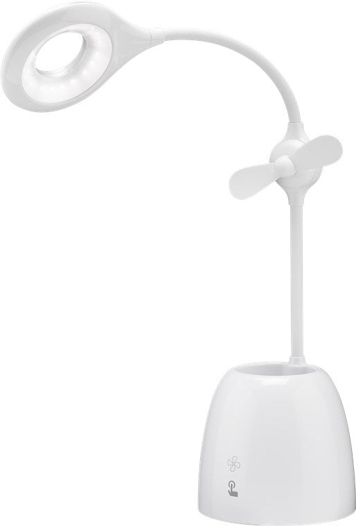 LED desk lamp Fan + Pen Box