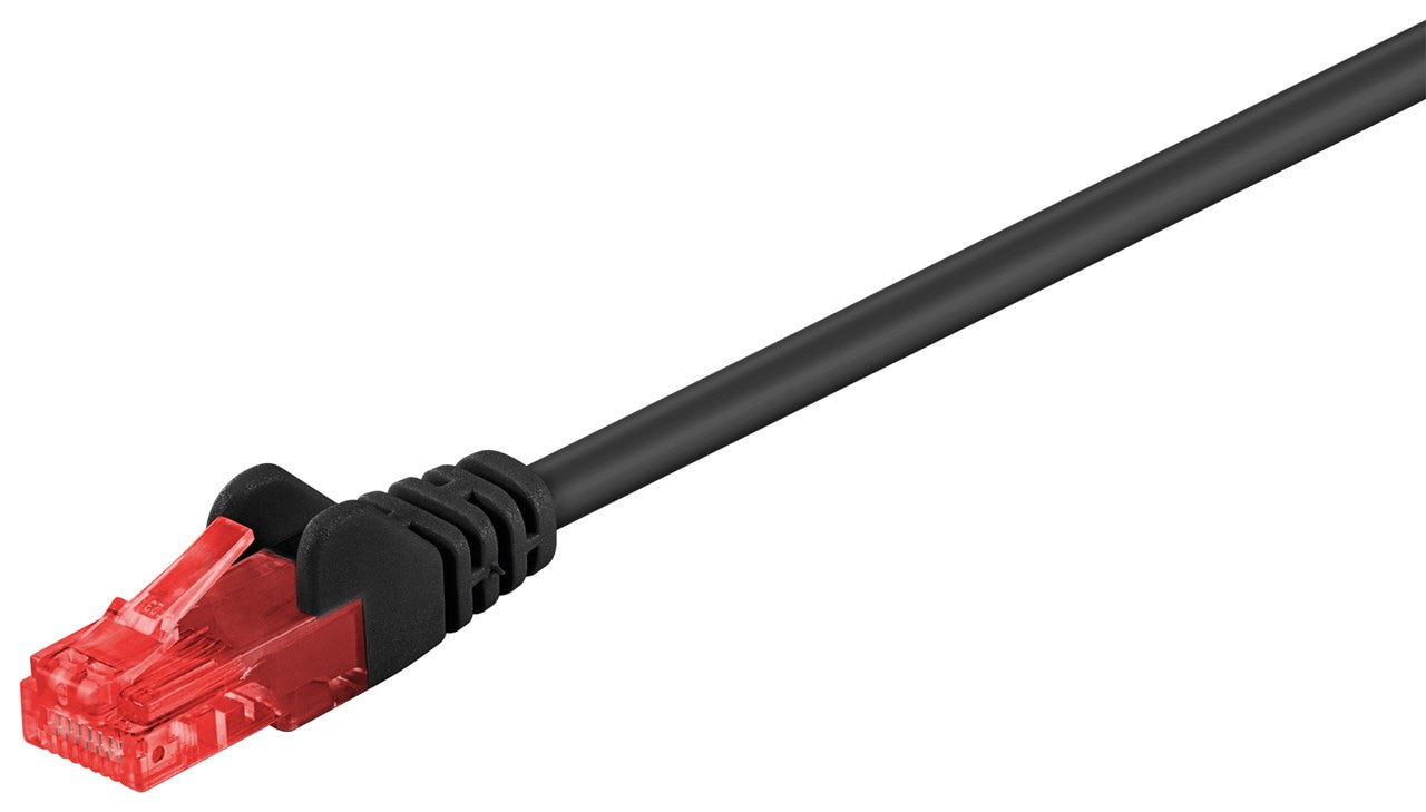 CAT 6 patch cable, U/UTP, black